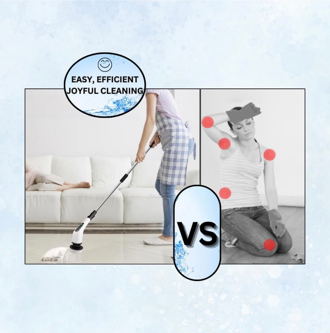 9-in-1 Electric Cleaning Brush with Extendable Handle
